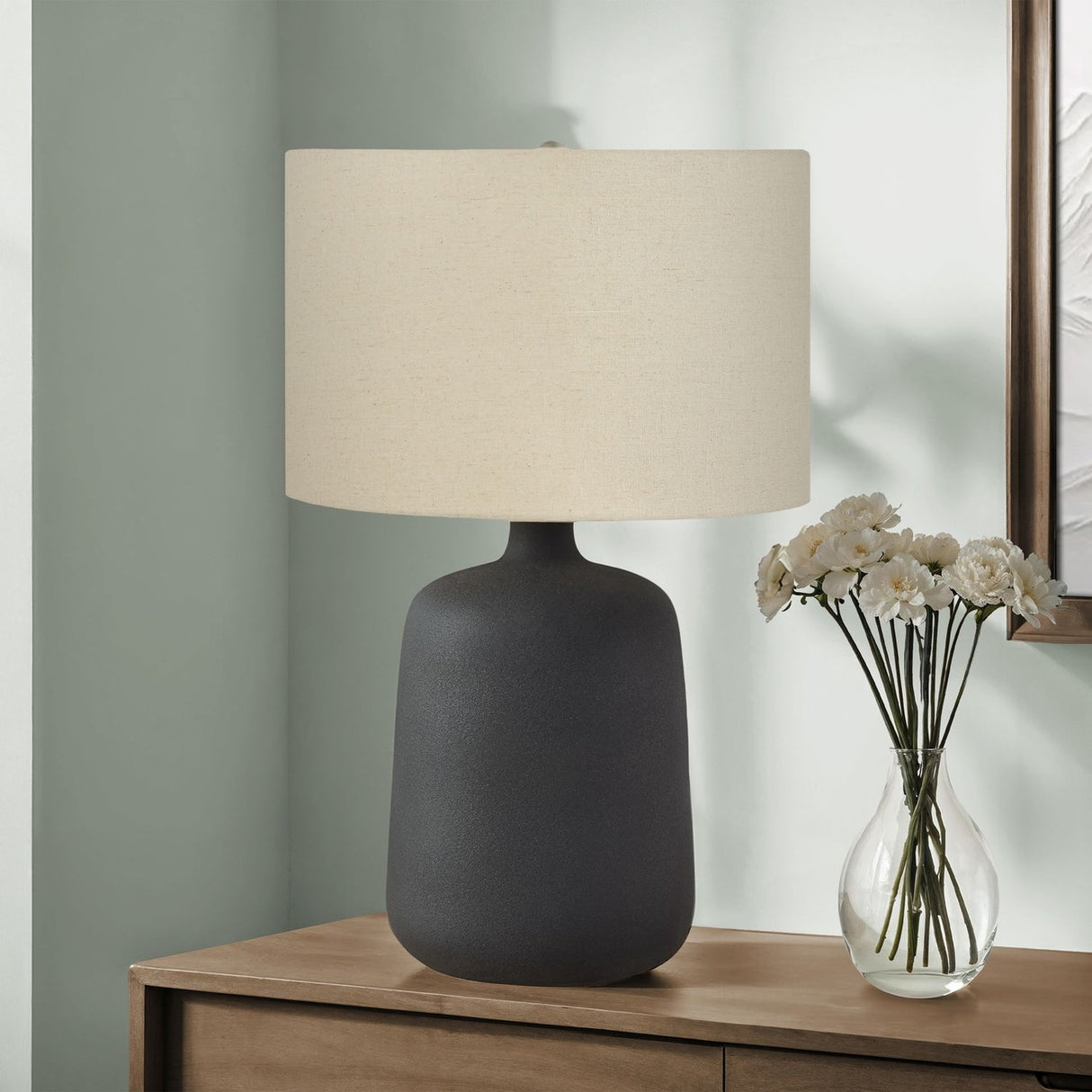 Lighting, Table Lamp Contemporary - Black