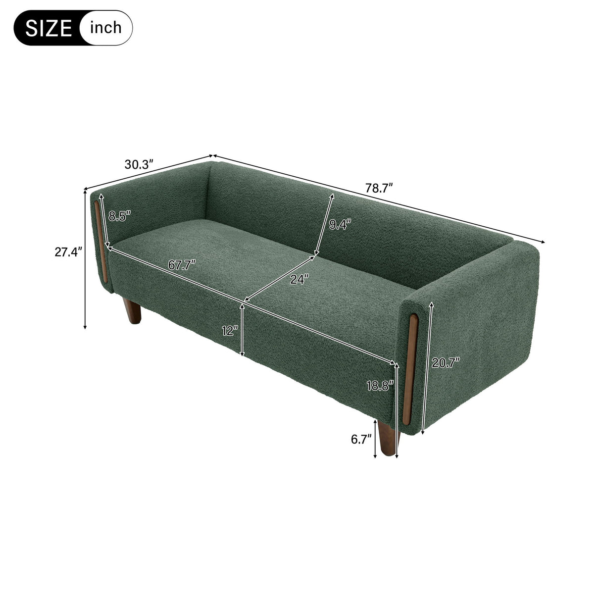 Modern 3 Seater Sofa