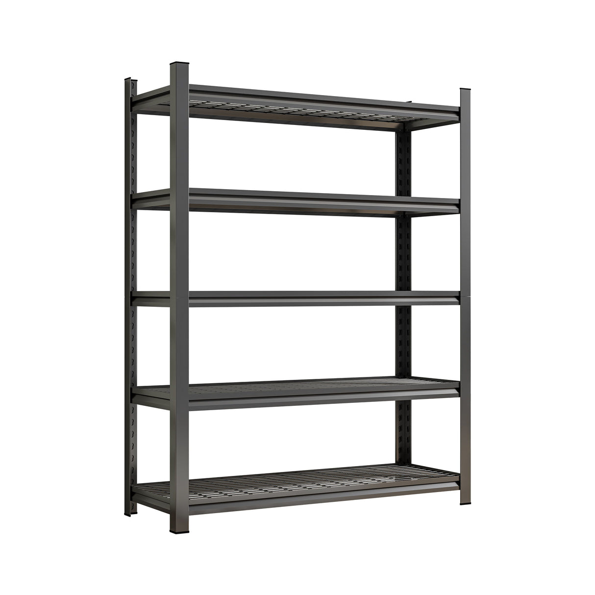 Garage 5 Story Shelf, Capable Of Accommodating 2500 Lbs, Adjustable Shelf - Black