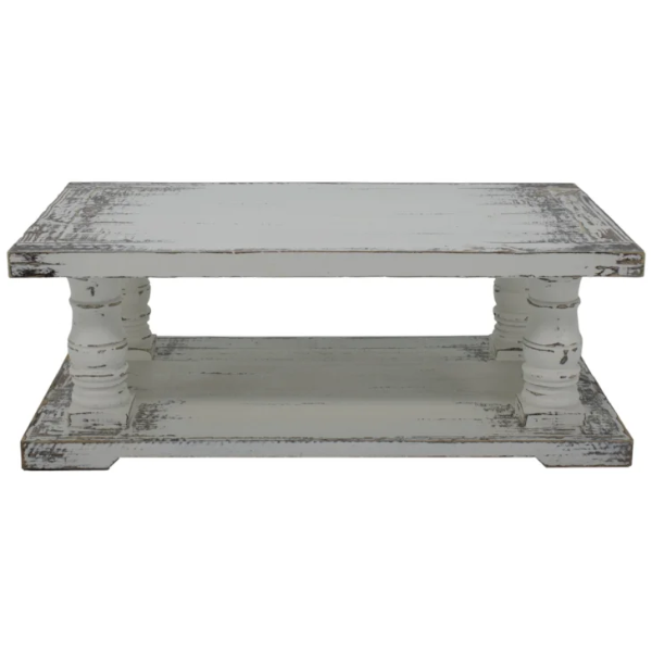 ZVO REGAL JES WHITE COFFEE TABLE - REGALJWC