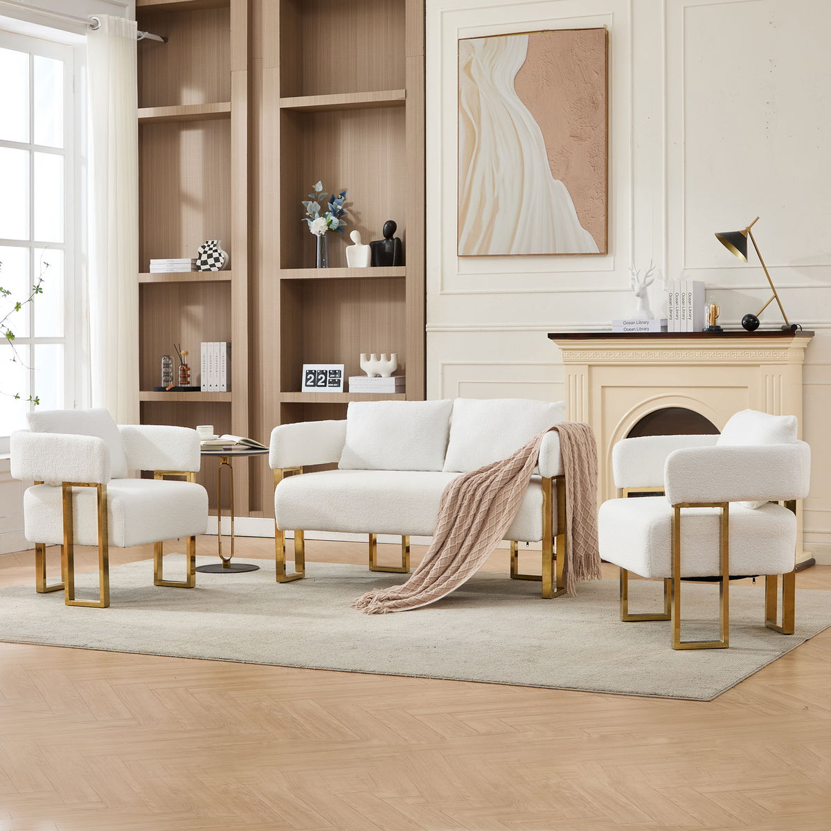 Decorative Upholstered Side Chair For Living Room