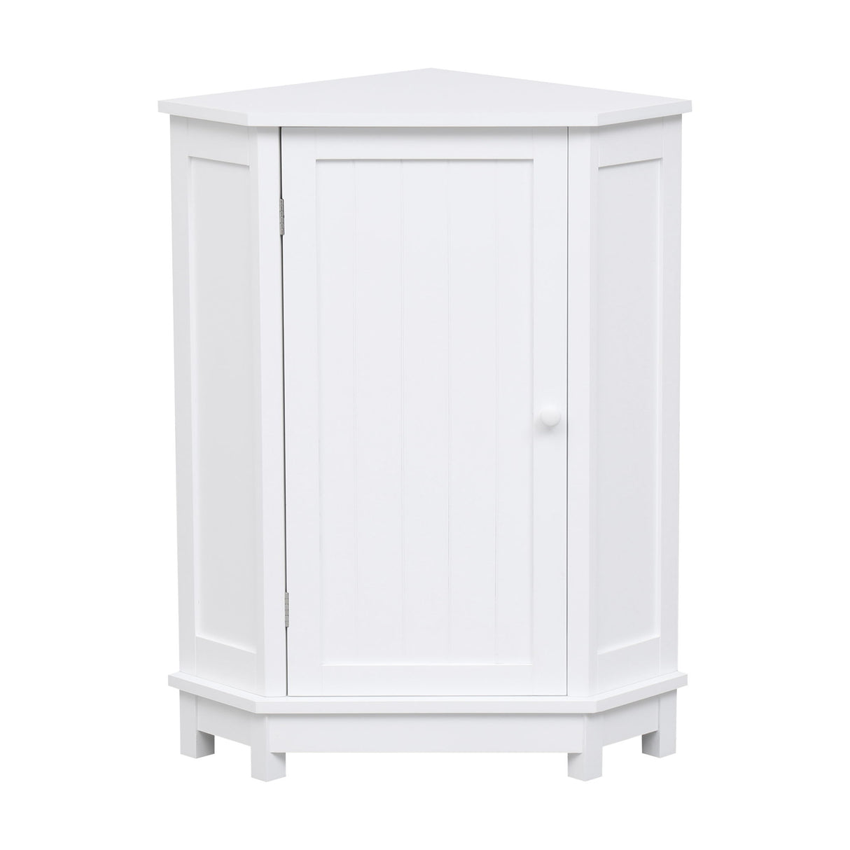 Bathroom Cabinet Triangle Corner Storage Cabinet With Adjustable Shelf Modern Style
