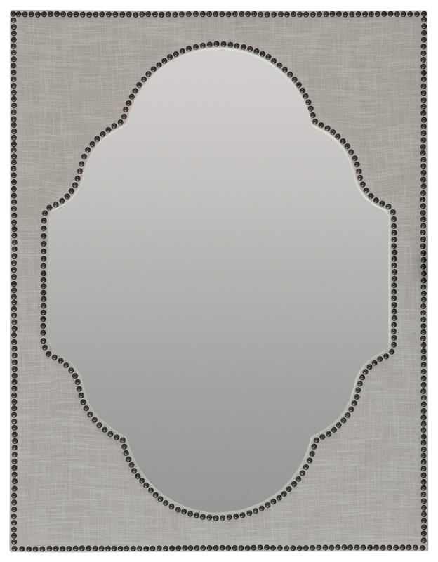 Boheme Nourmand Linen Wrapped Mirror - 5750-90008-GRY