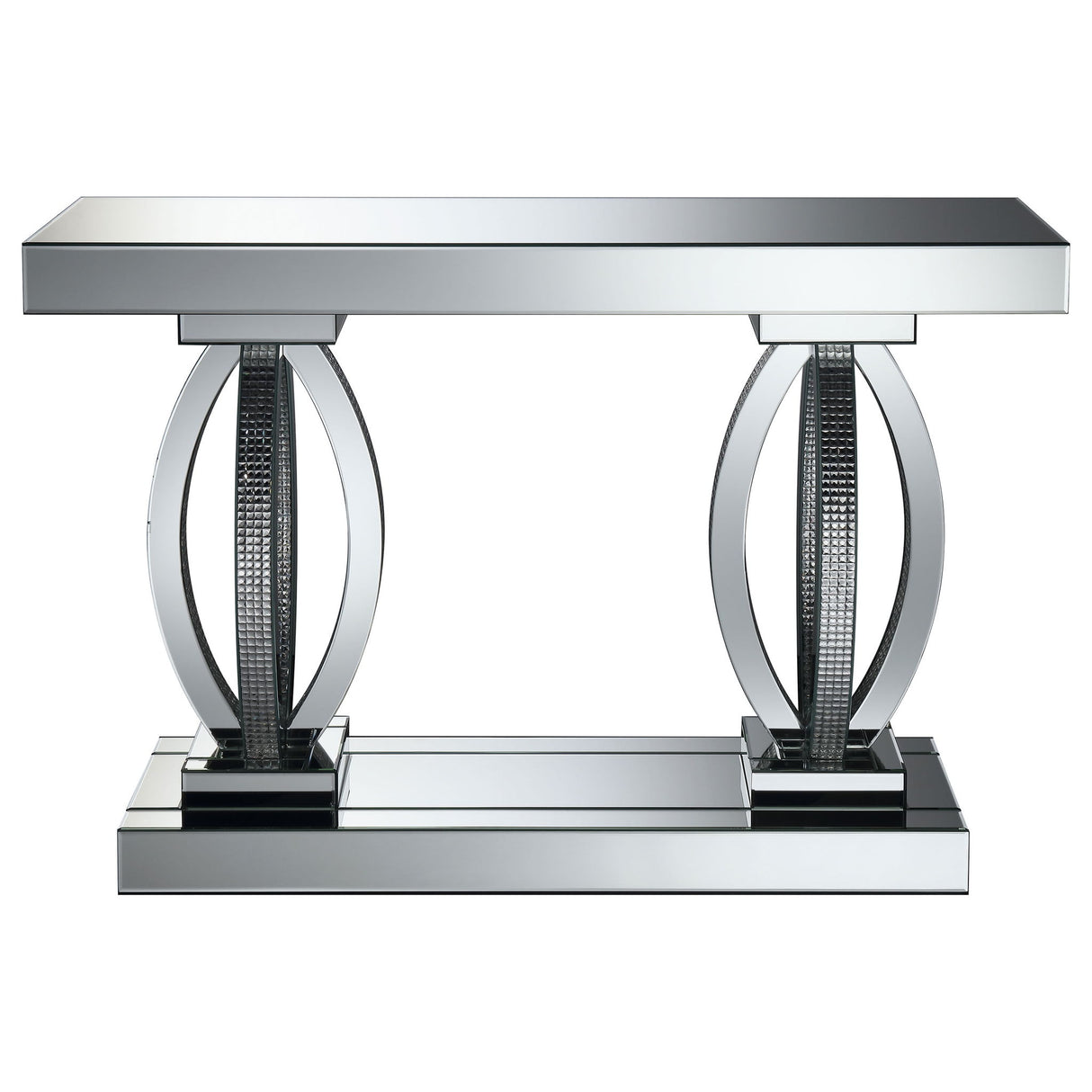 Drea - Entryway Sofa Console Table - Silver