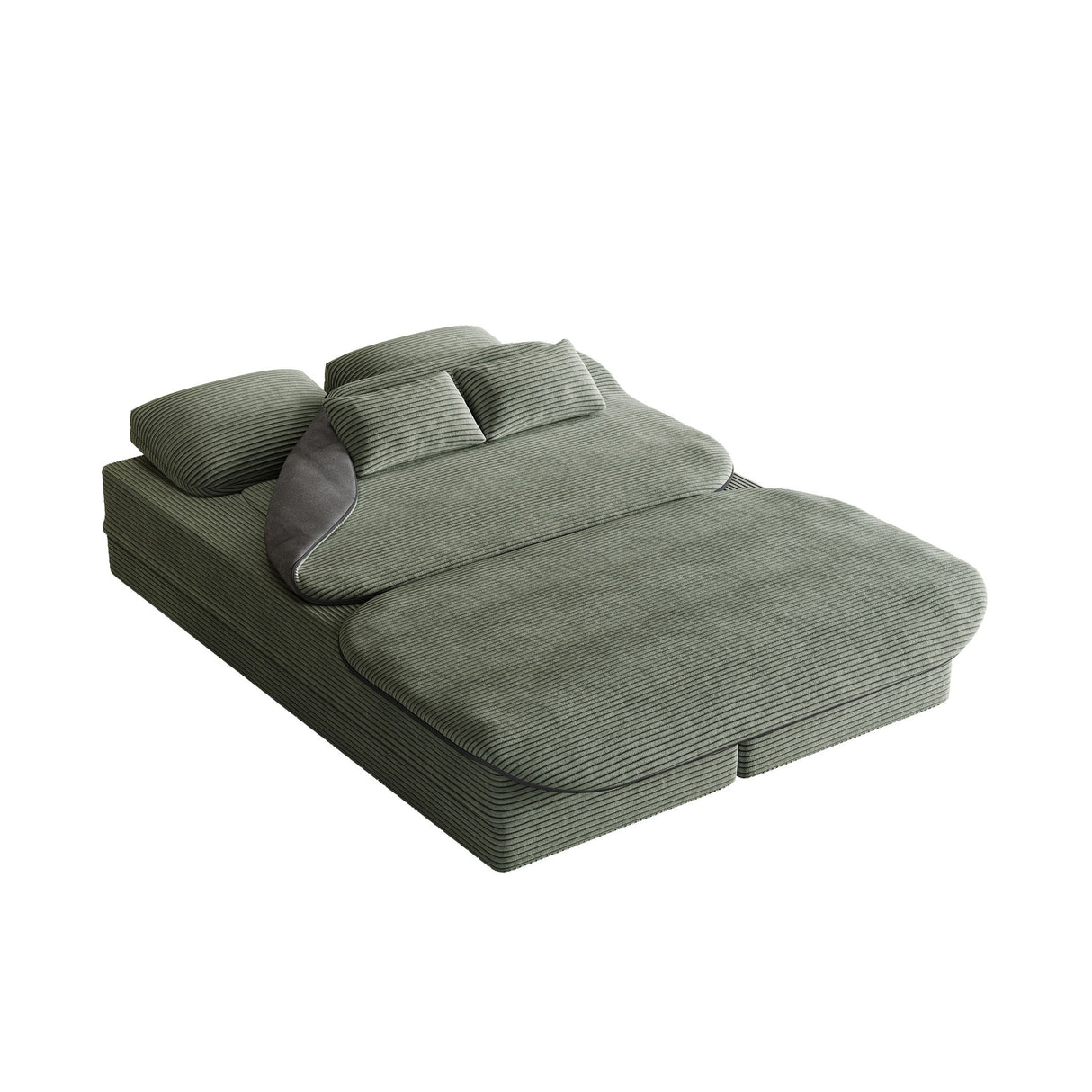 2 In 1 Foldable Sofa Bed With Multi Functional Blanket