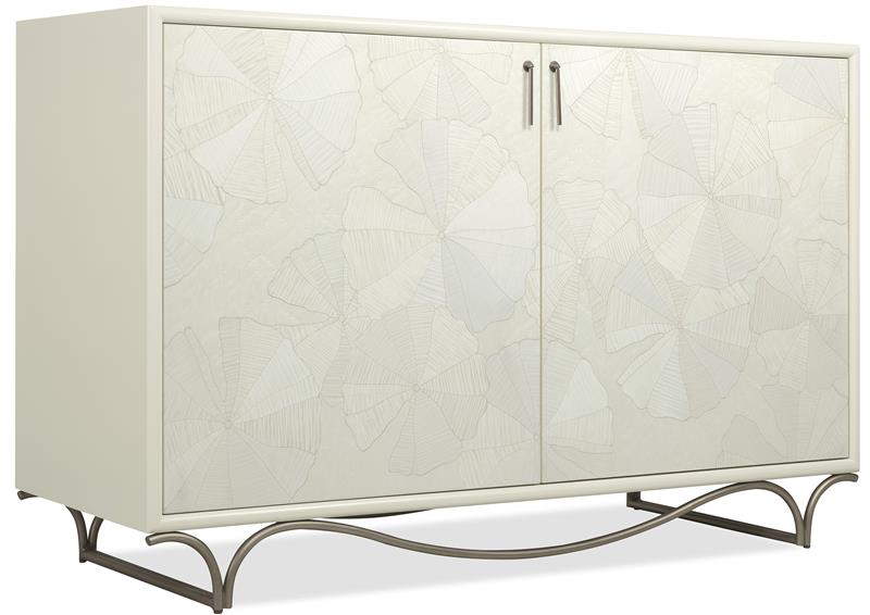 Melange White Lotus Hall Chest - 628-85723-02