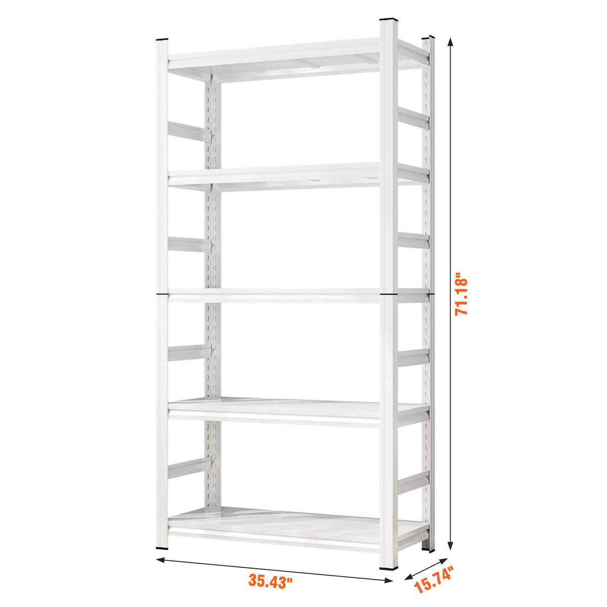 5 Tier Heavy Duty Shelving Unit Adjustable Shelving