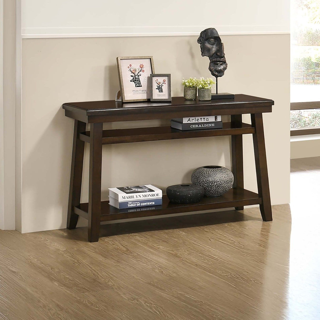 Table With Under Table Shelf Storage