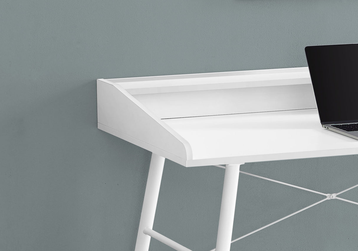 Computer Desk For Home Office, Laptop Storage Shelves, Contemporary & Modern