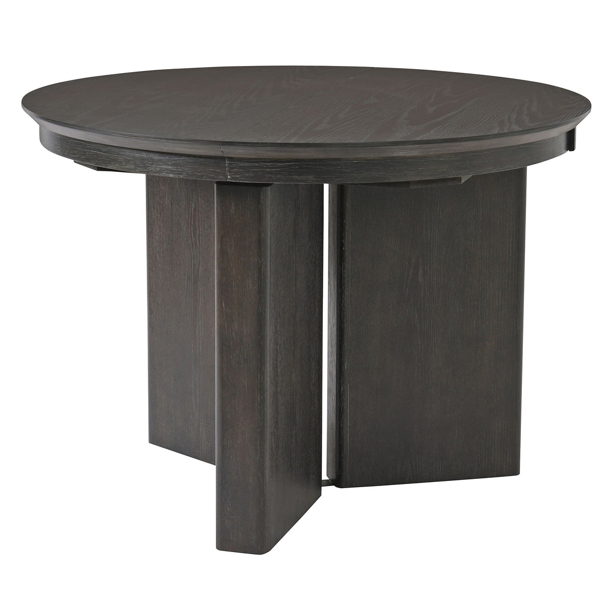 Oval Extendable Dining Table With Pedestal Base - Espresso