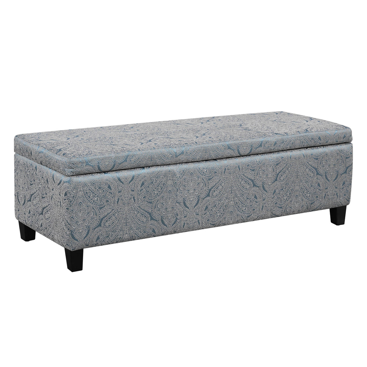 Indoor Storage Ottoman Bench With Hidden Storage - Pattern