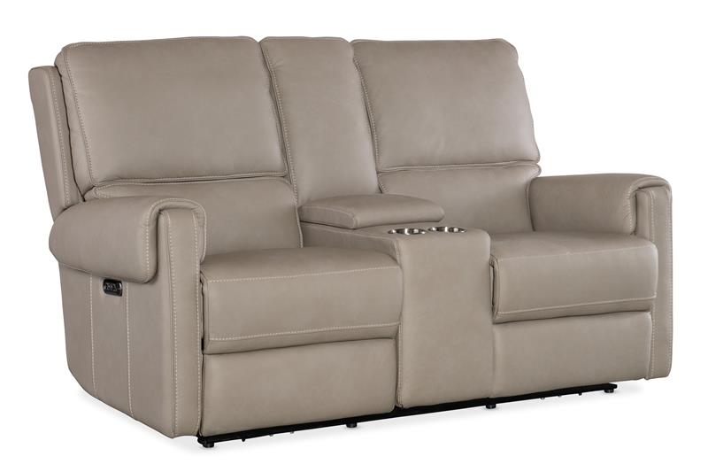 Somers Console Loveseat with Power Recline & Power Headrest - SS718-PHZC2-090