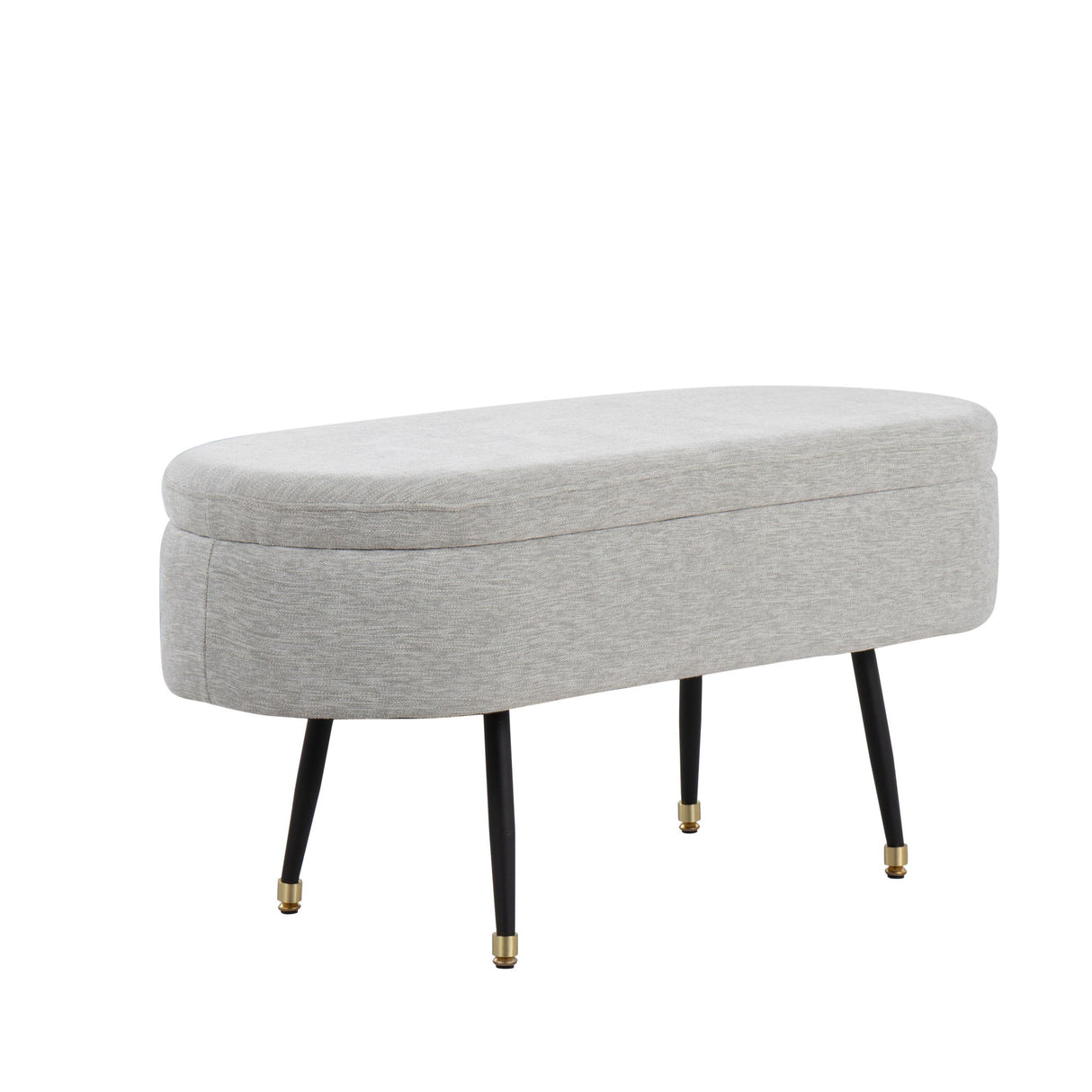 Harvey - Contemporary Storage Bench - Gray
