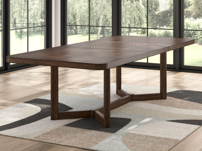 Kendamor Dining Set (6 Chairs) - D857-35+D857-01x6