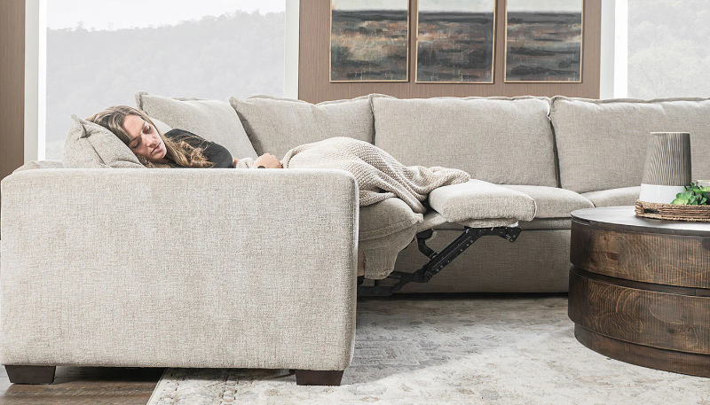 Z Loveshack 4-Piece Reclining Sectional - LARDSLVS+WEDSLVST+ARCDSLVS+RARDSLVS