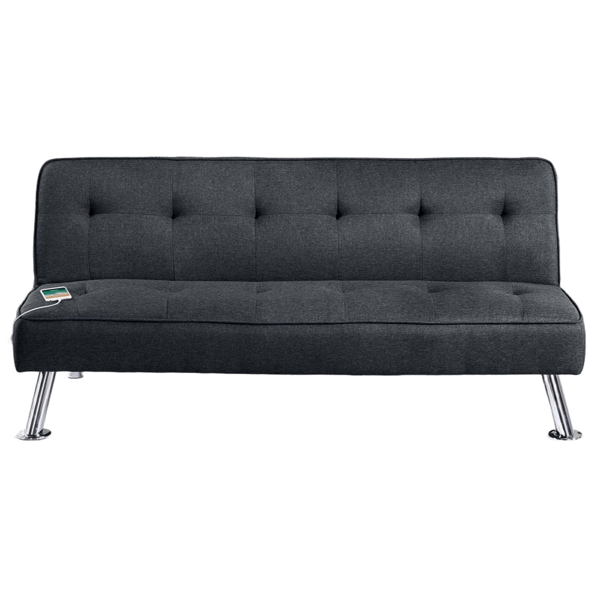 Tufted Sofa With USB Port For Living Room