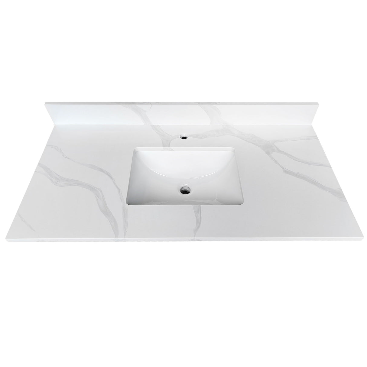 Bathroom Vanity Top With Undermount Single Bowl Sink