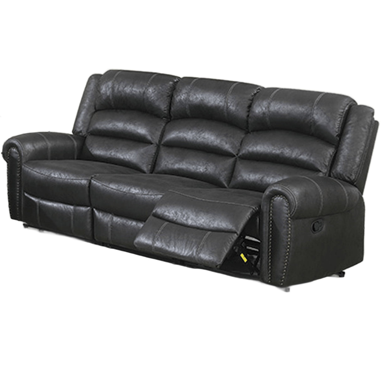 Power Reclining Sofa With Built In USB Port - Black