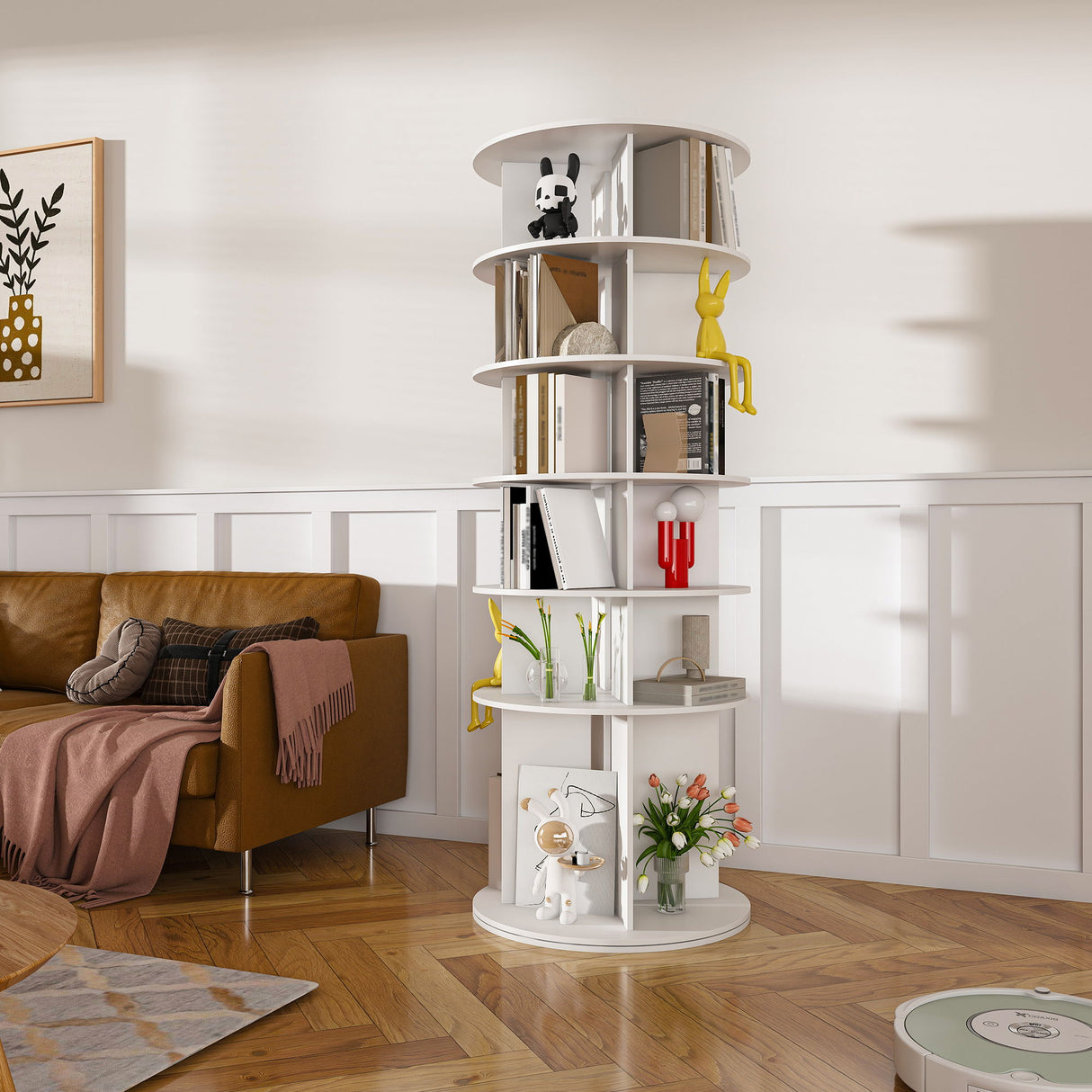 Spinning Shoe Rack, Free Standing 360° Revolving Shoe Organizer