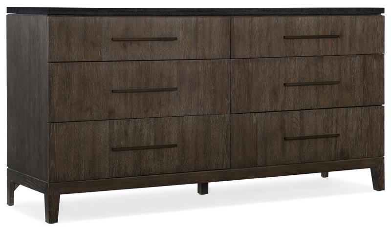Miramar Aventura Raphael Six-Drawer Stone Top Dresser - 6202-90002-DKW
