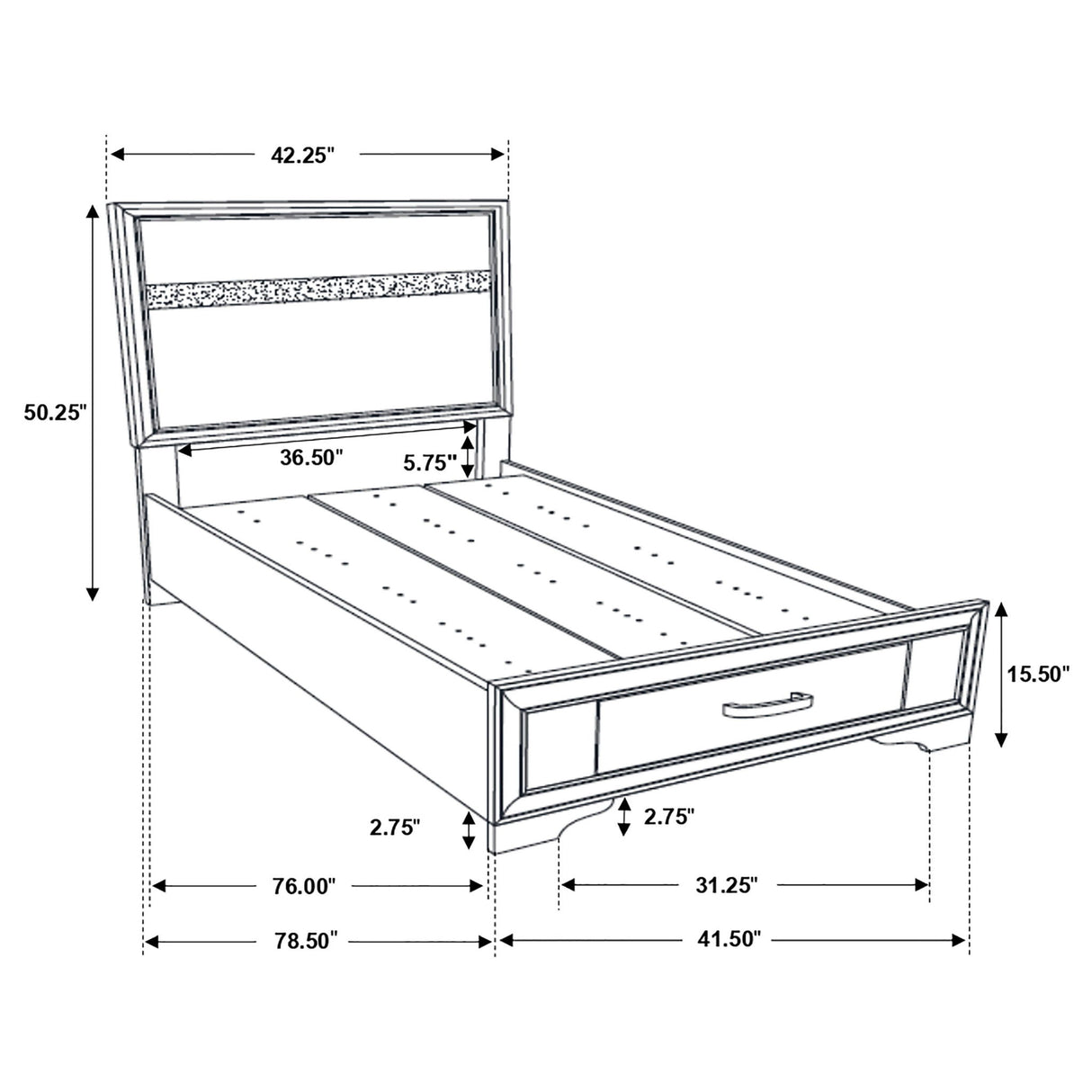 Annie - 5 Piece Bedroom Set