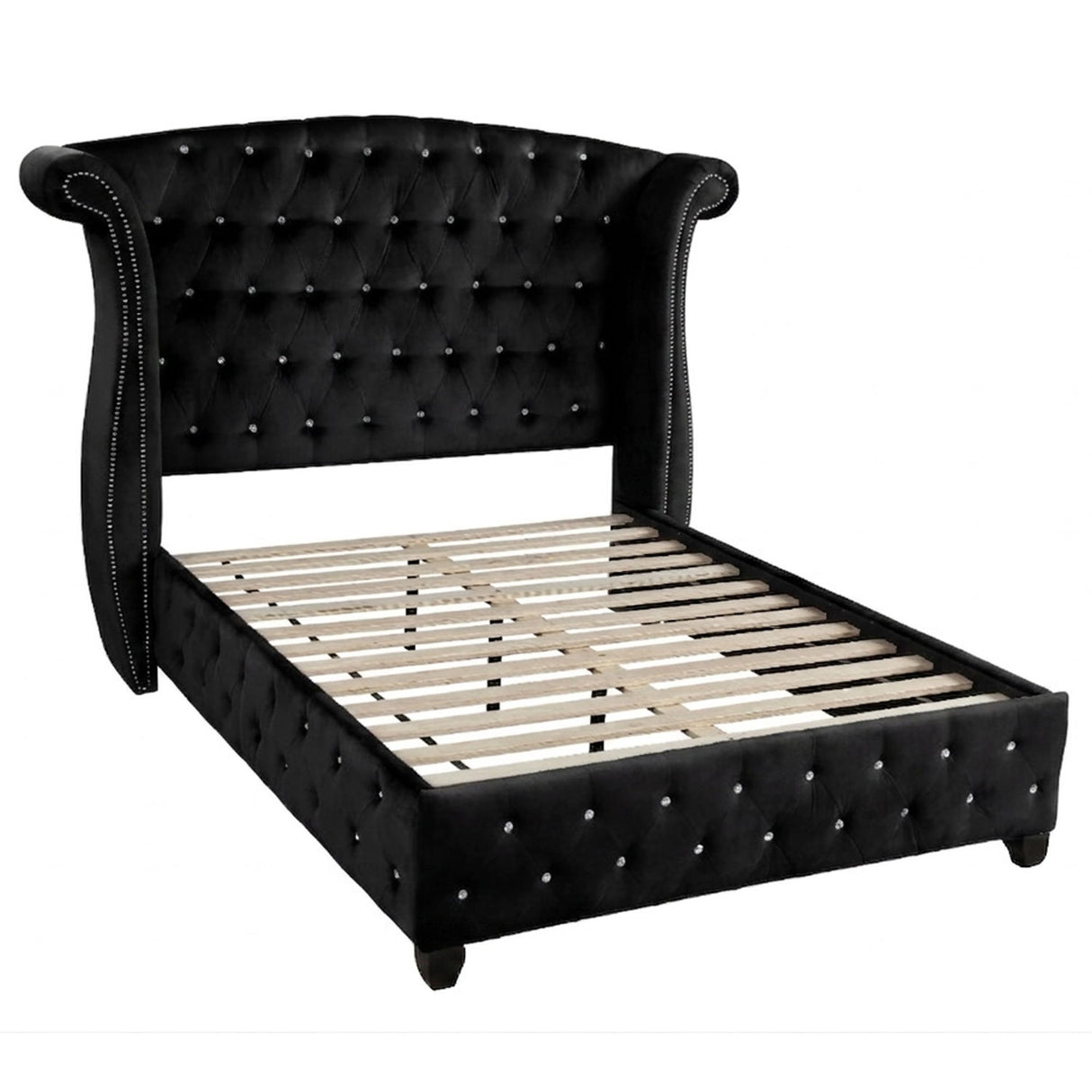 Sophia - Crystal Tufted Upholstered Bed