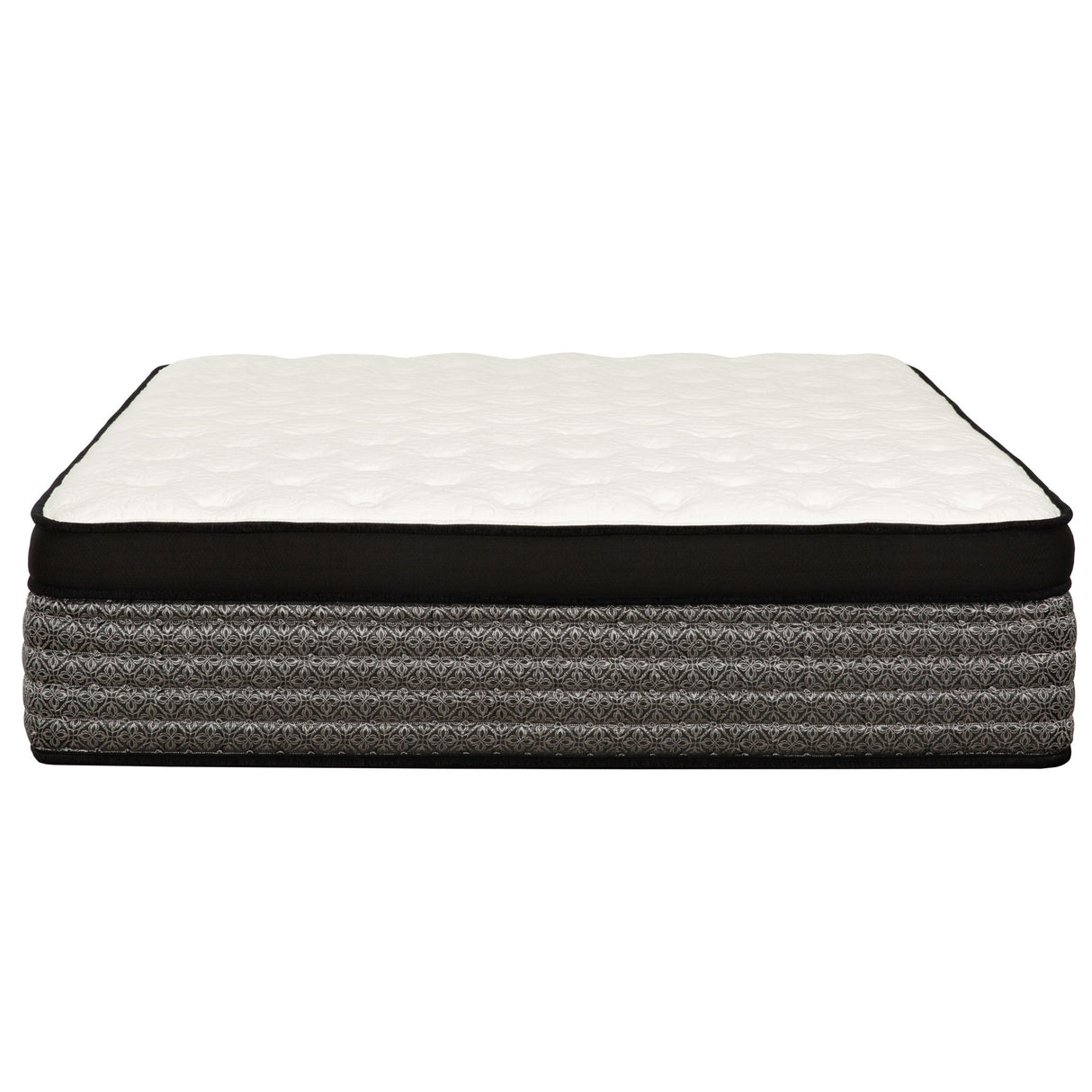 16" Premium Hybrid Mattress In A Box Plush Gel Memory Foam Top With Cooling Technology - Gray / White - Queen