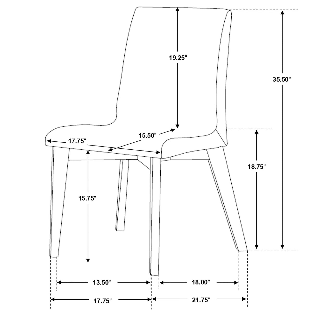 Upholstered Side Chairs (Set of 2) - Gray