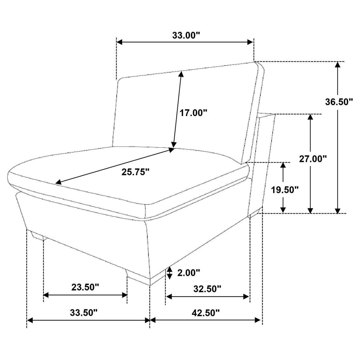 Murtagh - Armless Chair
