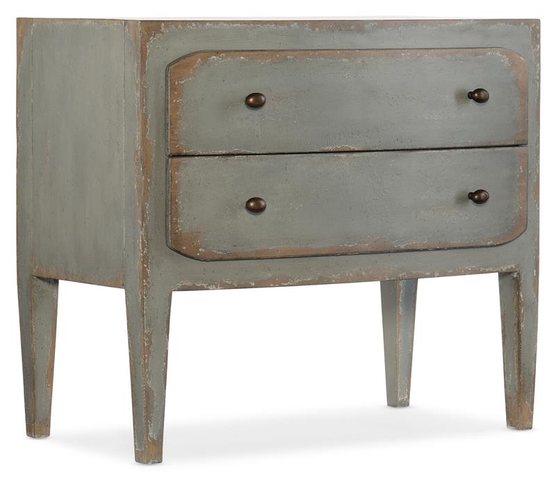 Ciao Bella Two-Drawer Nightstand- Speckled Gray - 5805-90016-95