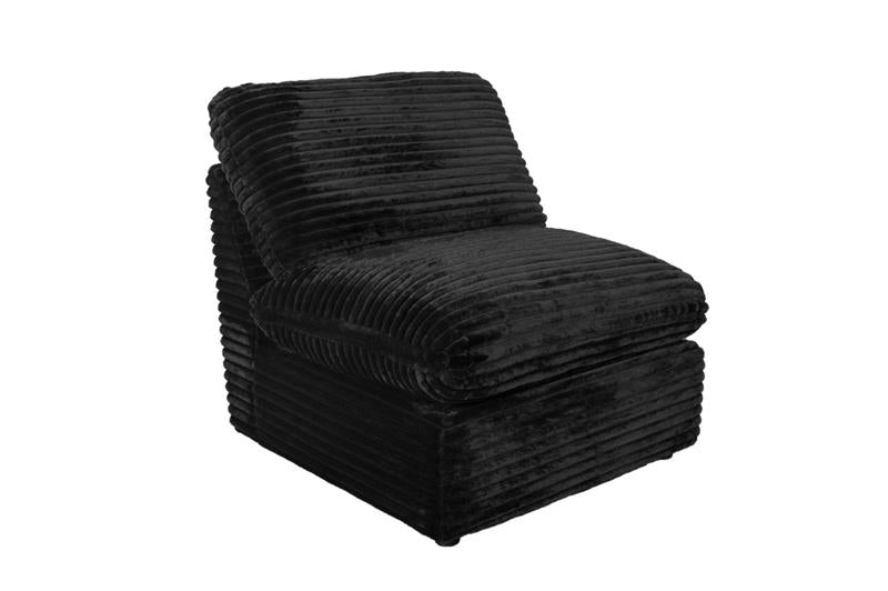 Collins Modular Armless Chair Black - 610360AC
