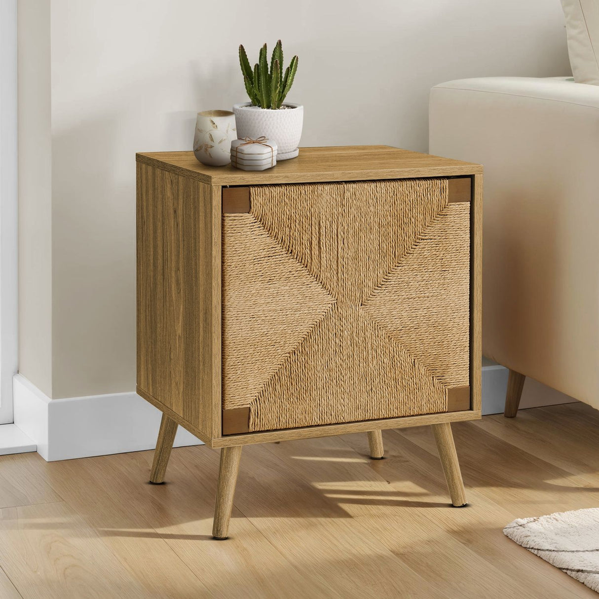 Modern Accent Table With Storage