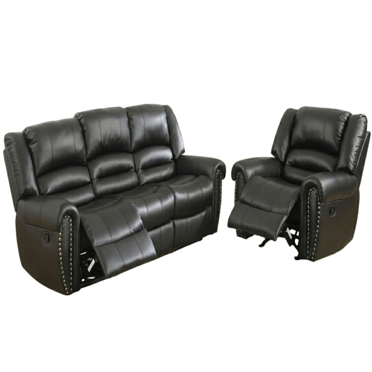 Modern Living Room Set With Nailhead Trim