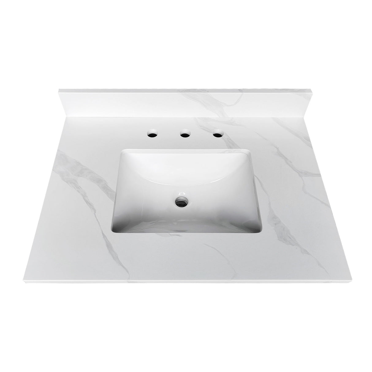 Bathroom Vanity Top With Undermount Sink, 3 Pre Drilled Holes