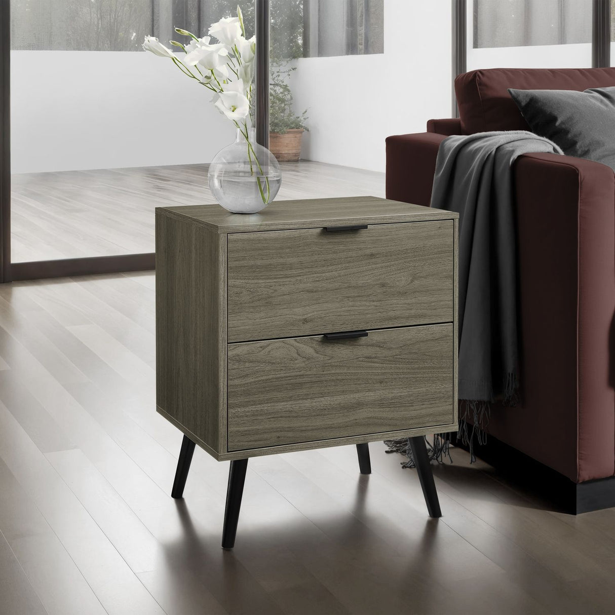 Modern Accent Table & Storage Drawers
