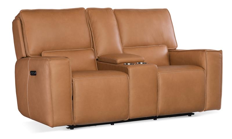 Miles Zero Gravity Console Loveseat with Power Recline & Power Headrest - SS727-PHZC2-084