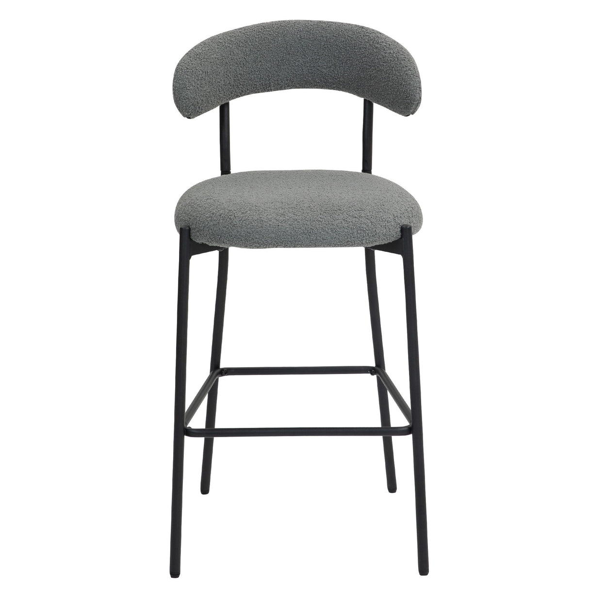 Counter Height Bar Stools With Powder Coating Base And Footrest