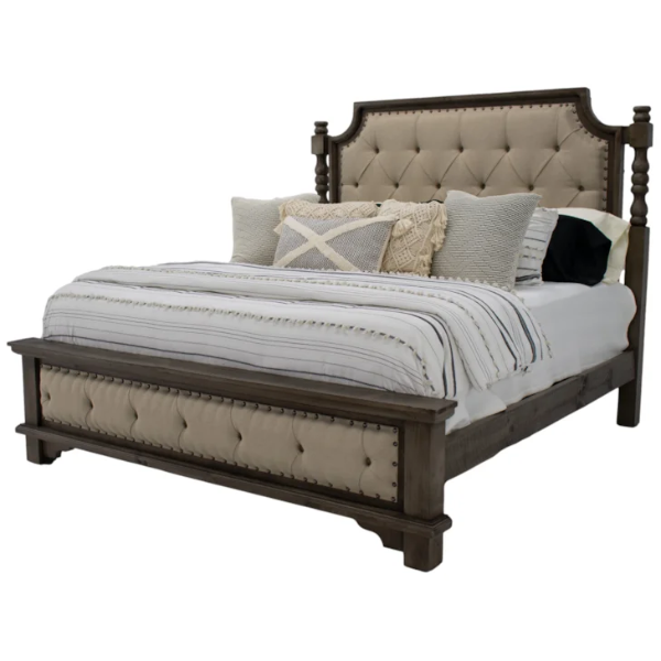 Charleston King Padded Bed - CHARKF+CHARKH+CHARKR