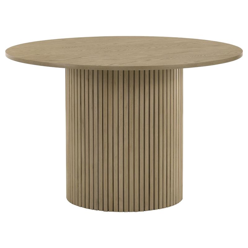 Hamlyn 43-inch Round Wood Dining Room Table Natural Oak - 193930NAT