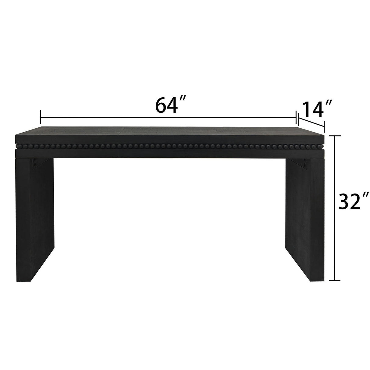 Modern Rustic Wood Table, Rectangular Living Room Center Table With Floating Top Design