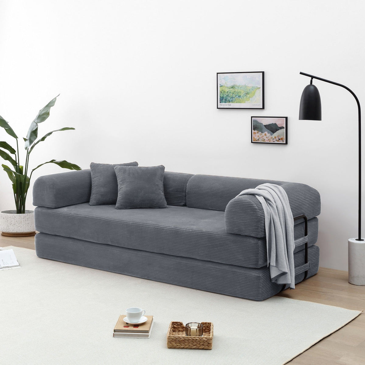 Convertible Foldable Floor Sofa Bed For Living Room