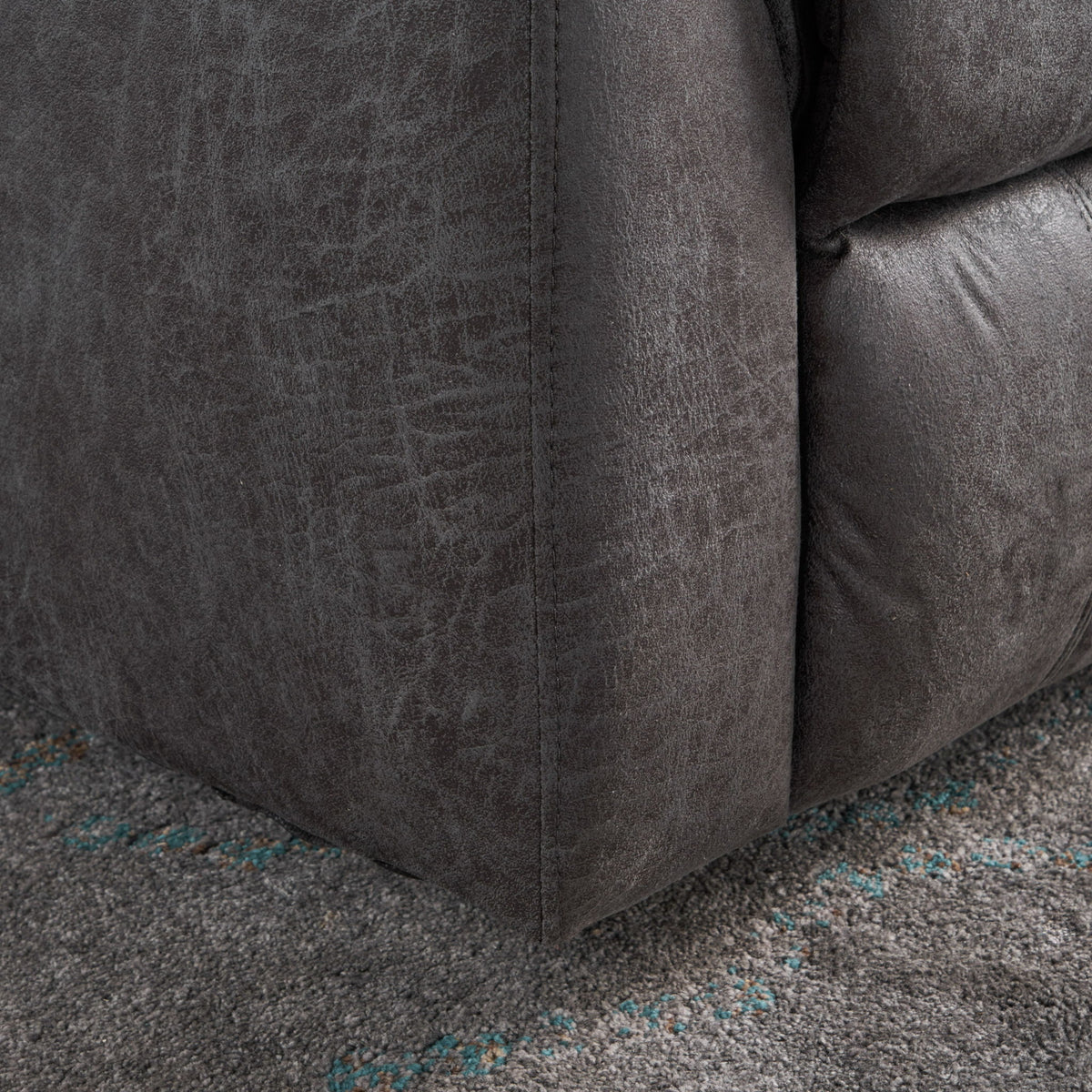 Contemporary Glider Recliner With Swivel Function
