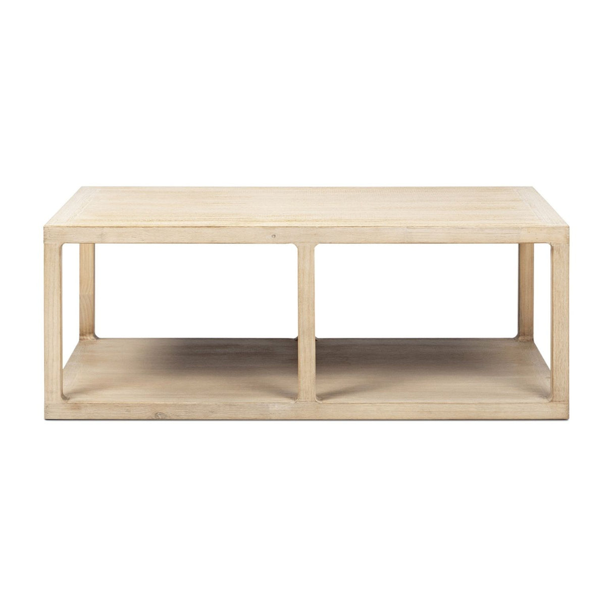 Ellis - Open Frame Coffee Table With Lower Shelf - Natural