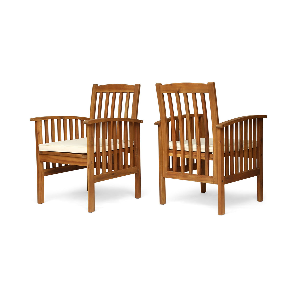Casa - Dining Chair Set With Cushions (Set of 2) - Brown