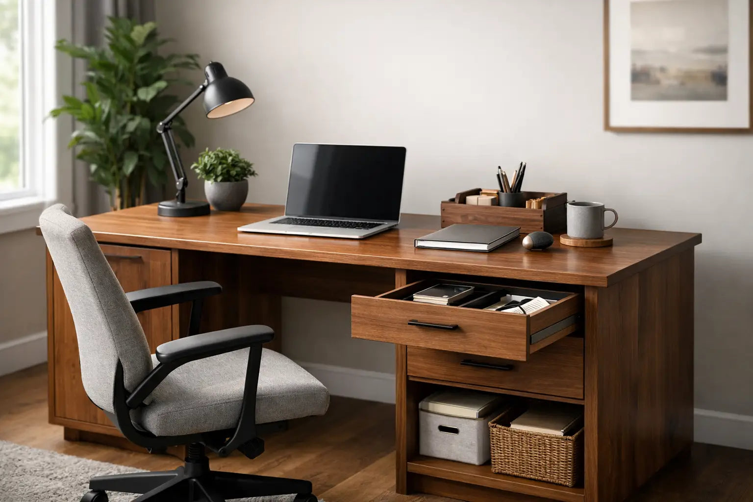 How to Choose a Home Office Desk With Storage