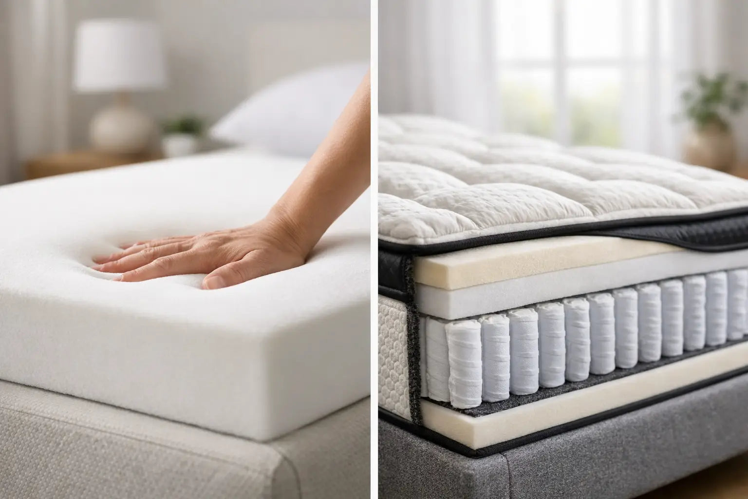 Memory Foam Versus Hybrid Mattress Choices