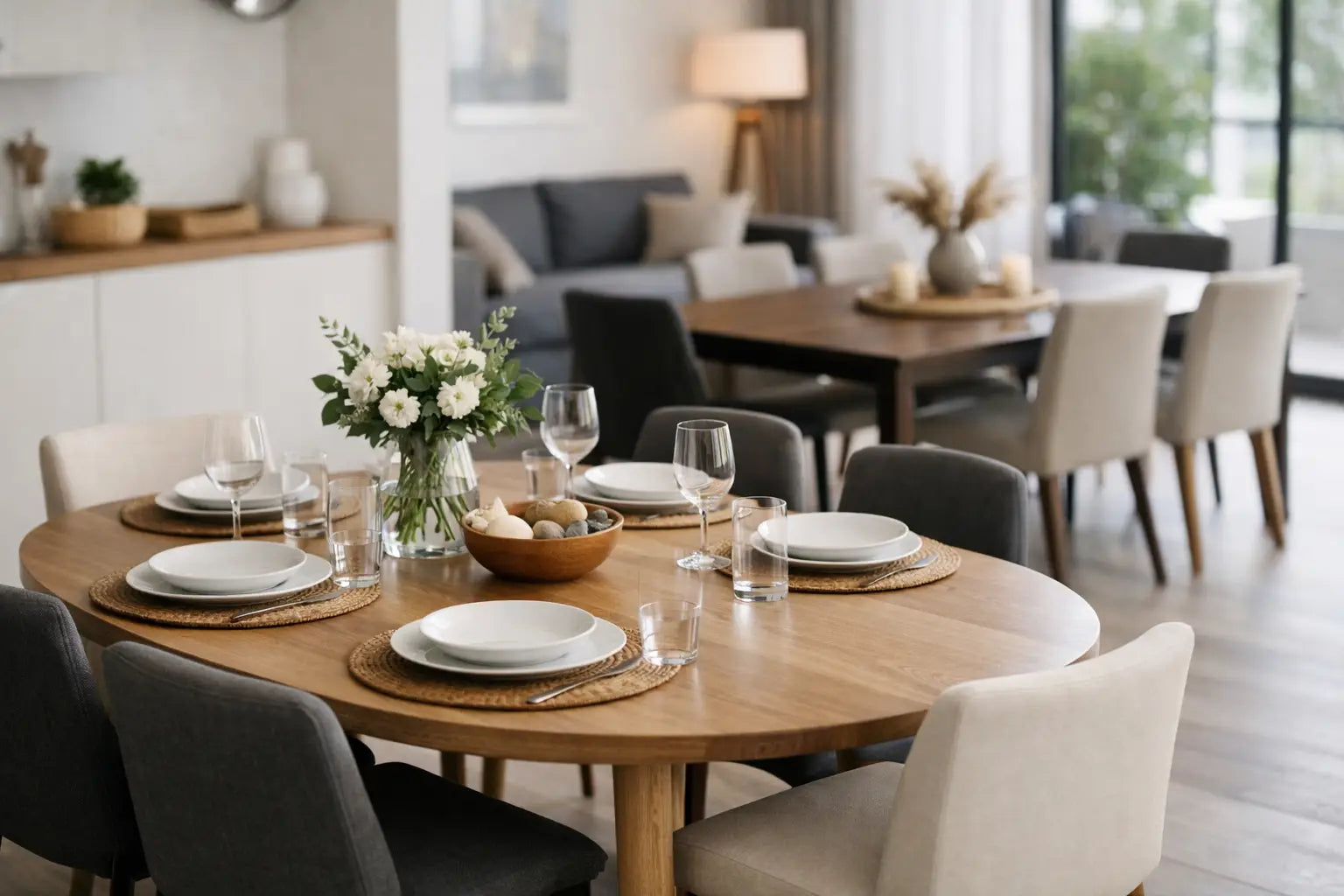 Dining Table Size for Six That Fits Your Room