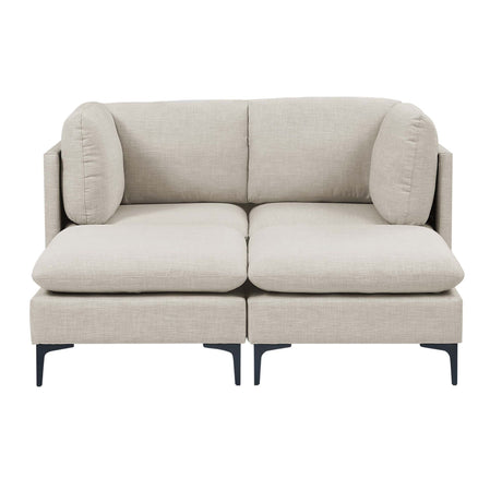 Upholstered Modular Sectional & Tall Legs