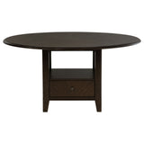Fulton - 5 Piece Dining Table Set With Upholstered Chairs - Dark Brown