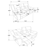 Brazelton - Glider Loveseat With Console